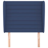 Vidaxl hoofdbord met randen 83x23x118 128 cm stof blauw