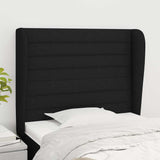 Vidaxl hoofdbord met randen 103x23x118 128 cm stof zwart