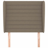 Vidaxl hoofdbord met randen 103x23x118 128 cm stof taupe