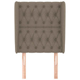 Vidaxl hoofdbord met randen 83x23x118 128 cm stof taupe