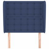 Vidaxl hoofdbord met randen 93x23x118 128 cm stof blauw