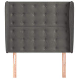 Vidaxl hoofdbord met randen 103x23x118 128 cm fluweel donkergrijs