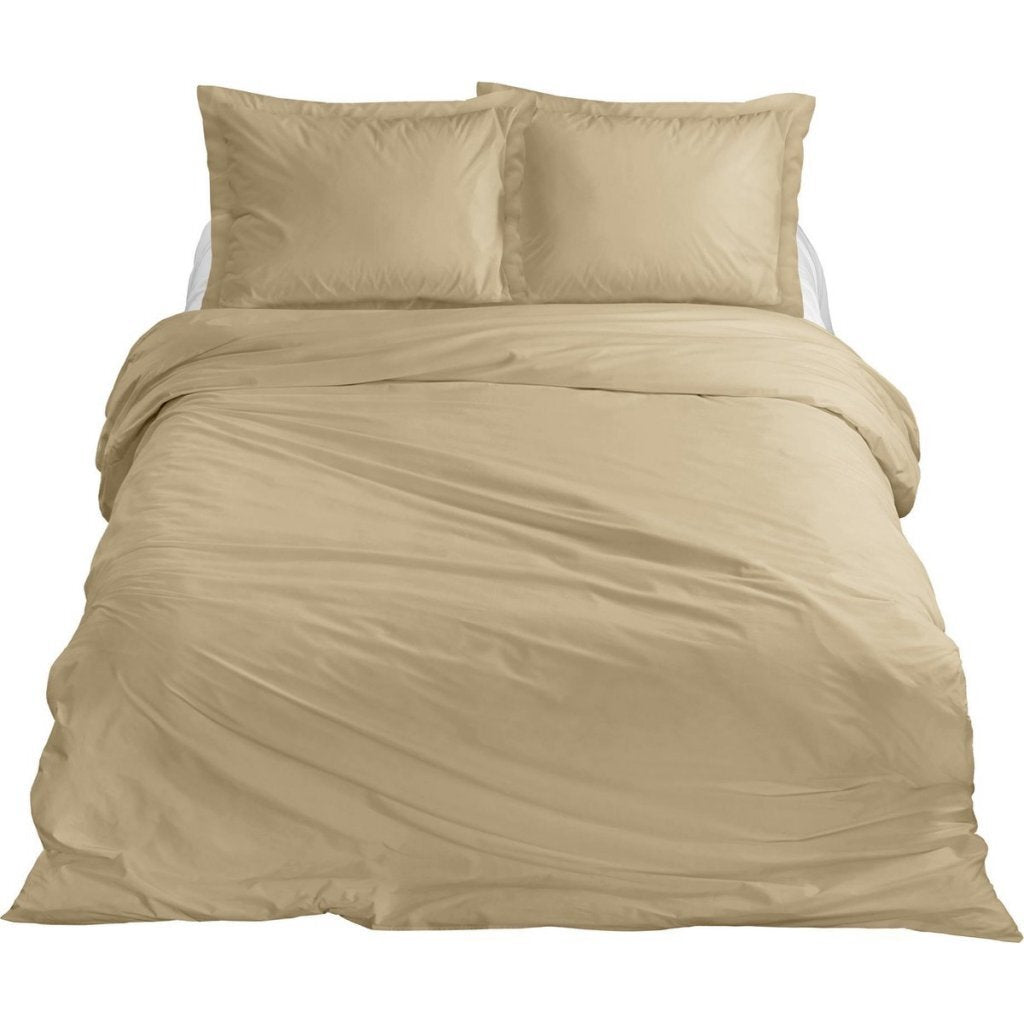 Housse de couette simple en satin de coton Ten cate 140x200 220 cm or