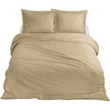Housse de couette simple en satin de coton Ten cate 140x200 220 cm or