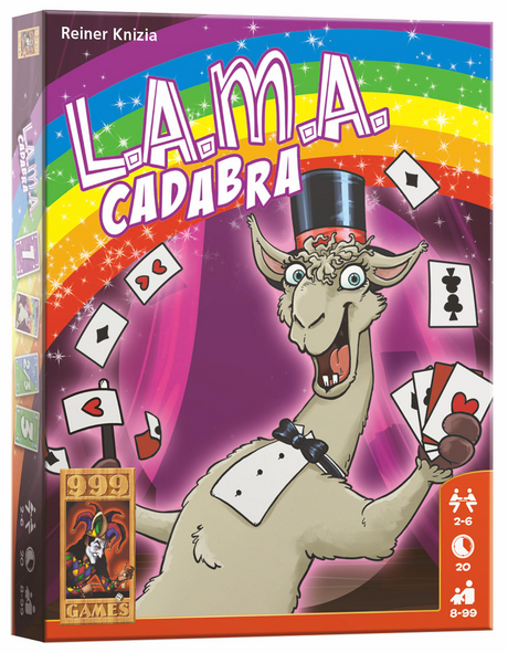 999games 999 games lama : jeu de cartes cadabra (néerlandais, 2 - 6 joueurs, 20 minutes, à partir de 8 ans)