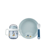 Mepal vaisselle bébé petits marins hollandais baie 3 pièces bleu