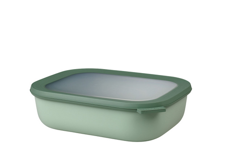 Mepal - récipient alimentaire cirqula multi-bols - 2000 ml - rectangulaire - sauge nordique