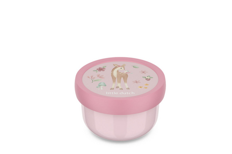 Boîte à fruits Mepal Campus Little Dutch - 300 ml - avec fourchette à fruits - se ferme bien - boîte à collations - jardin féérique