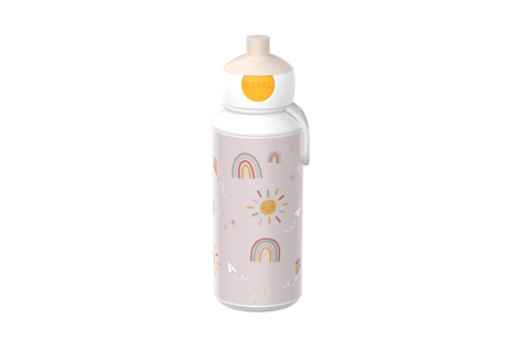 Mepal pop-up drinkfles campus - 400 ml - sluit goed af - drinkbeker voor kinderen - sunshine rainbow