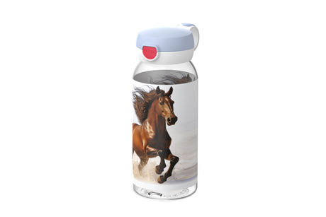 Mepal drinkfles met flipdop campus - 600 ml - waterfles kinderen - lekdicht - hygiënische deksel - wild horse