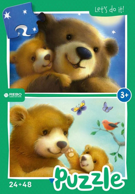 Rebo Productions Sweet Test Bear Pluzzle Junior 24 48 Pièces