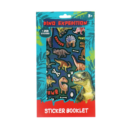 Livre d'autocollants de base Jurassic Dino avec 250 autocollants