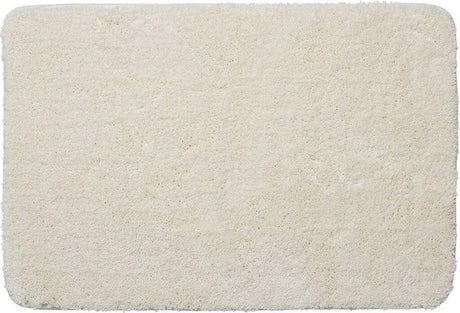 Tapis de bain Sealskin angora 60x90 cm polyester blanc cassé