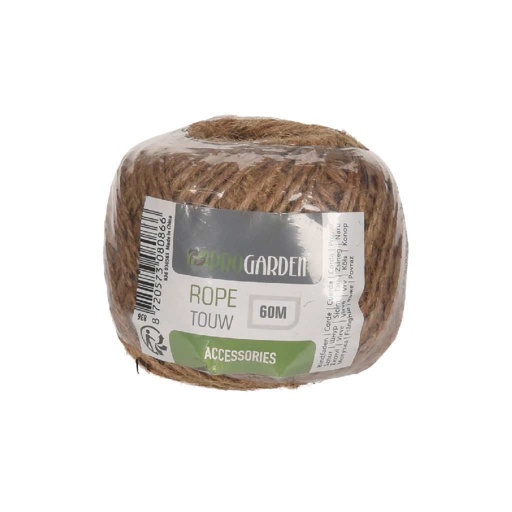 Corde de jute de jardin pro 60 m