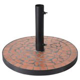 Progarden Progarden Parasol Foot with Terra-Design Mosaic Black and Orange