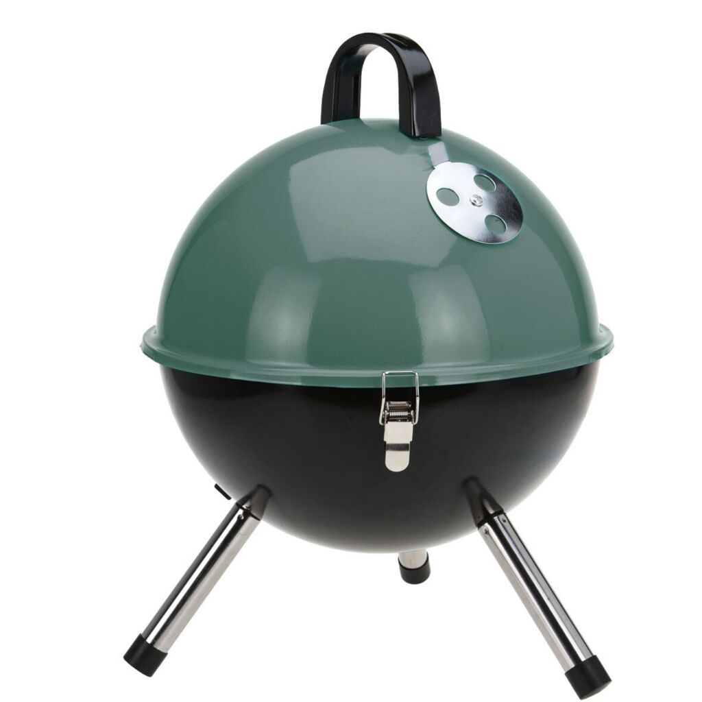 BBQ BBQ Kogelbarbecue 31 cm Groen Zwart