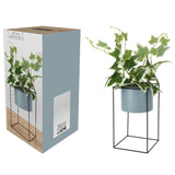 H S Collection H S Collection Artificial Plant in Pot With Metal Standard 44 cm