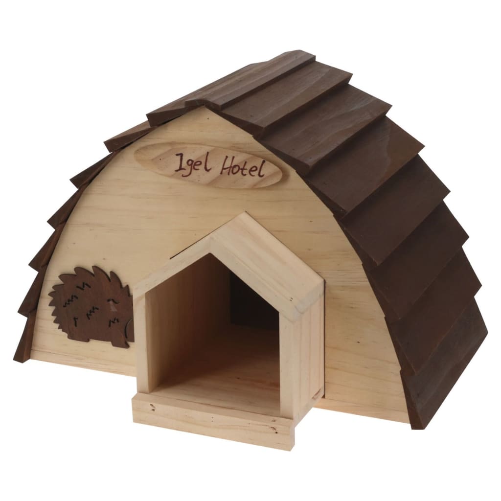 Progarden Progarden Hedgehog Haus 34.5X2023.5 cm Holz mat Bamschlaang