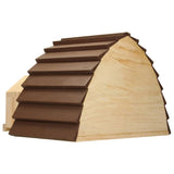 Progarden Progarden Hedgehog Haus 34.5X2023.5 cm Holz mat Bamschlaang