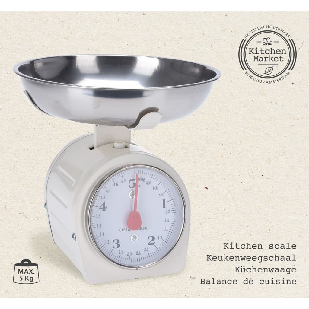 Excellent Houseware Houseware Kitchen scale 5 kg of metal