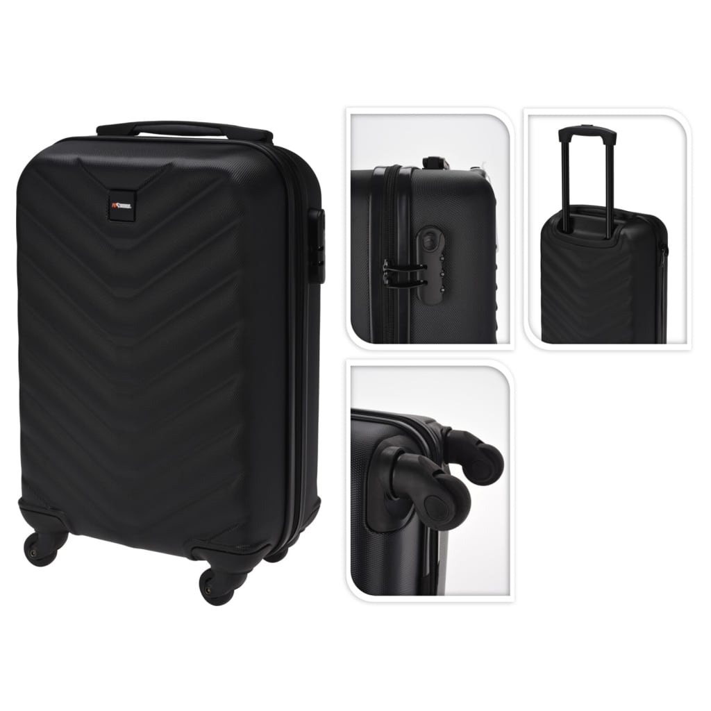 Proworld Proworld Suitcase Diamond Wzór 28 L Czarny