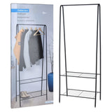 Späichere Saache Späichermëttelbare Kleeder Rack mat 2 Schichten 61x31x152 cm