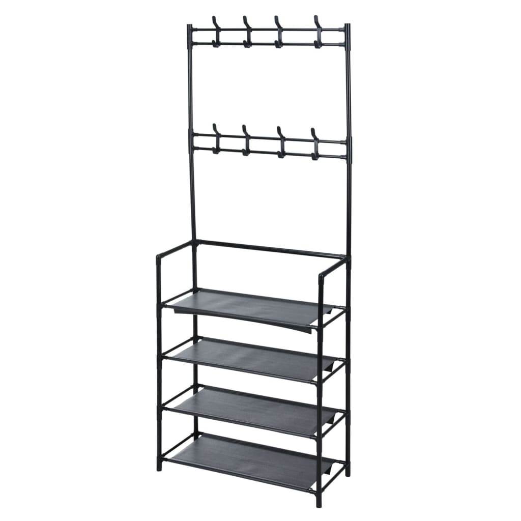 Solutions de rangement porte-vêtements avec 4 étagères 60x26x155 cm