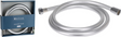 Doucheslang pvc 150cm - mat zilver