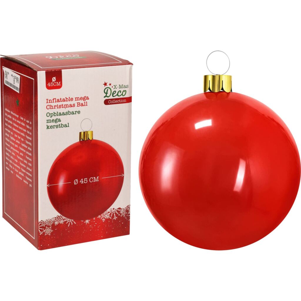Autres marques Boule de Noël gonflable 45 cm rouge