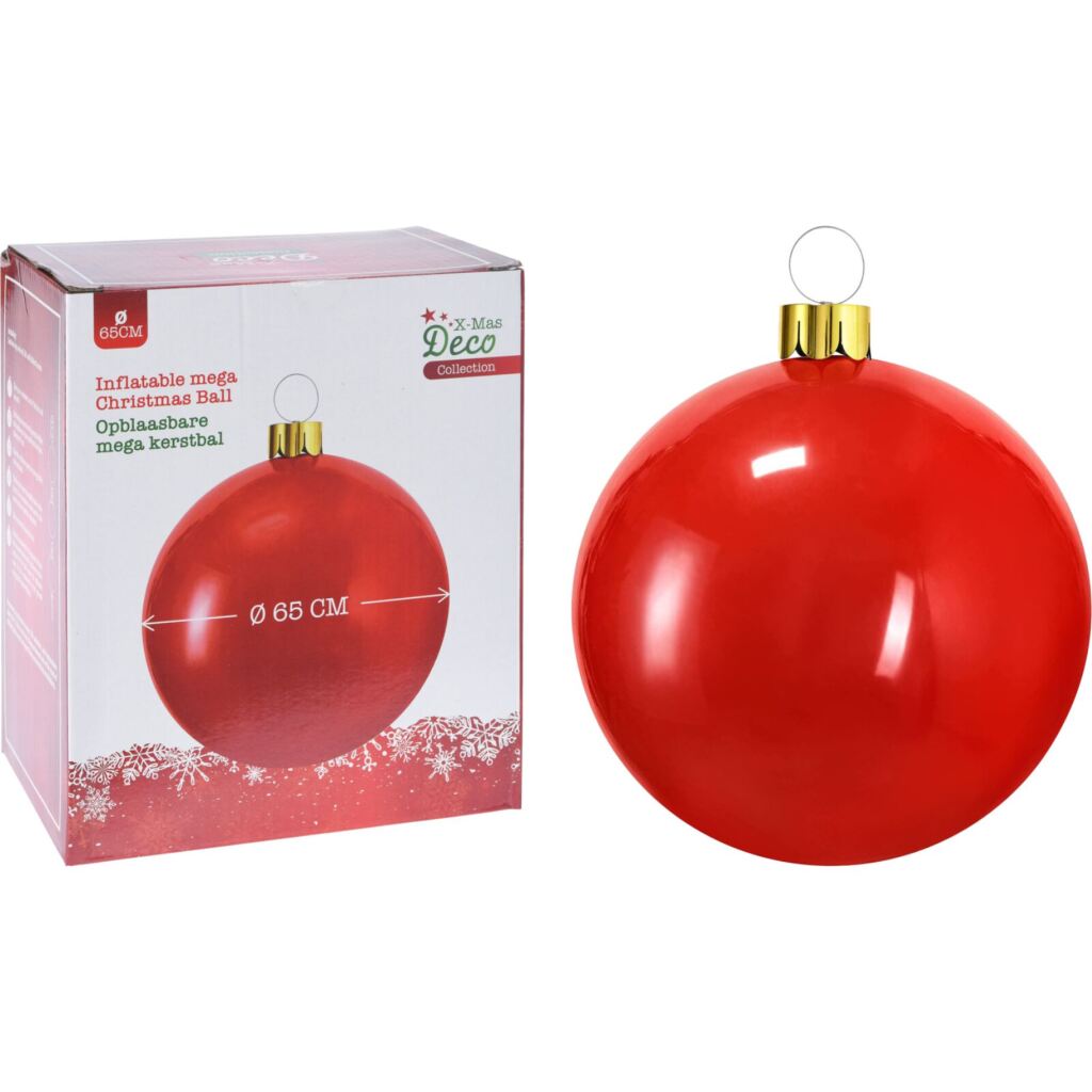 Autres marques Boule de Noël gonflable 65 cm rouge