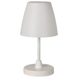 H s collection lampe de table LED rechargeable 13x30 cm blanc