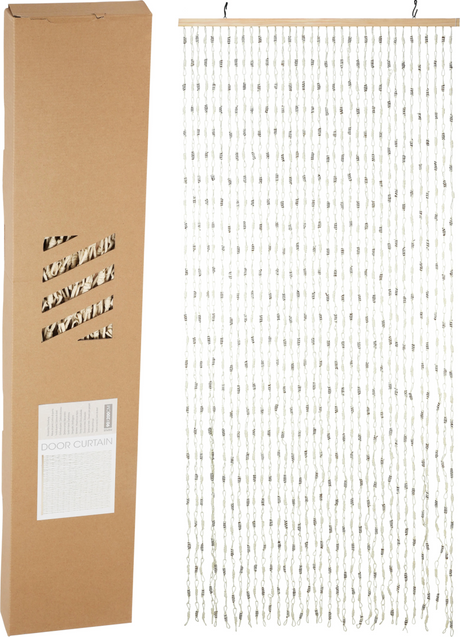 Rideau de porte en papier style maison, 90x200cm