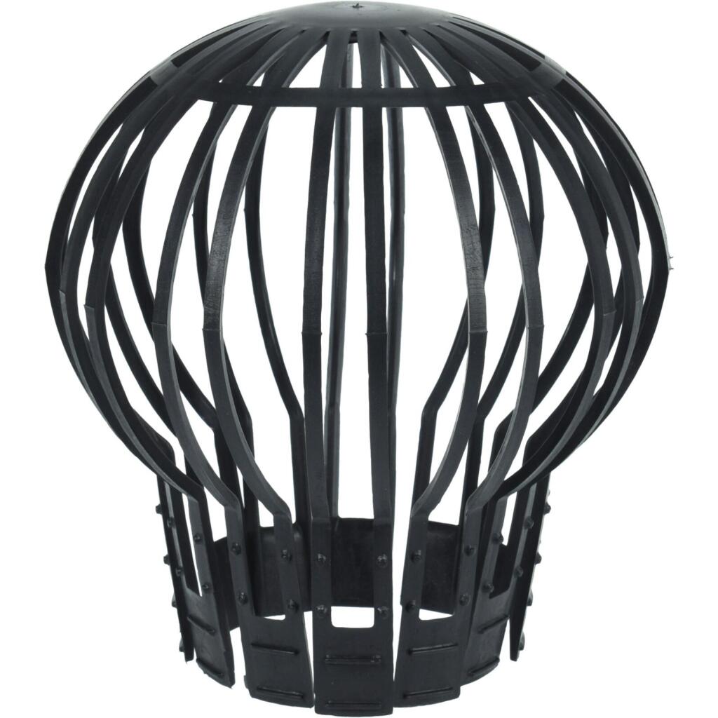 Capuchon de protection de jardin Pro pour tuyau de pluie 2 pièces noir