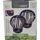 Capuchon de protection de jardin Pro pour tuyau de pluie 2 pièces noir