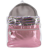 Basic Rucksack Erfolg Pink Silver