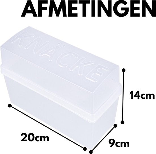 Boîte à crackers Basic 1,65l transparente lumineuse