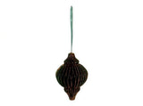 HBx natural living Boule de Noël en papier d'oignon 10cm vert