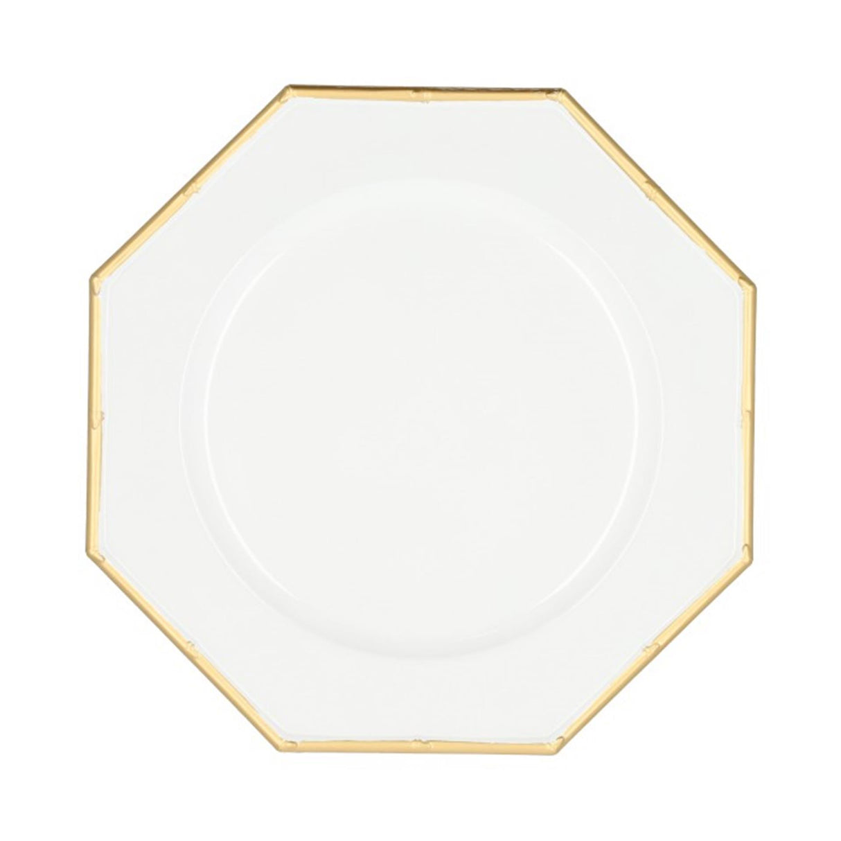 Hbx natural living plaque de base hexagone dia33cm or blanc