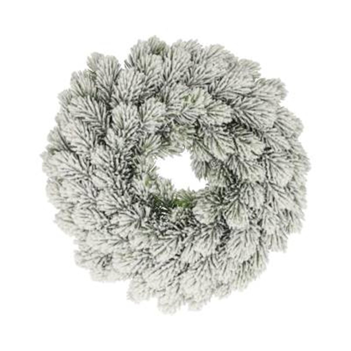 Hbx couronne vivante naturelle nobilis enneigé h7d28cm