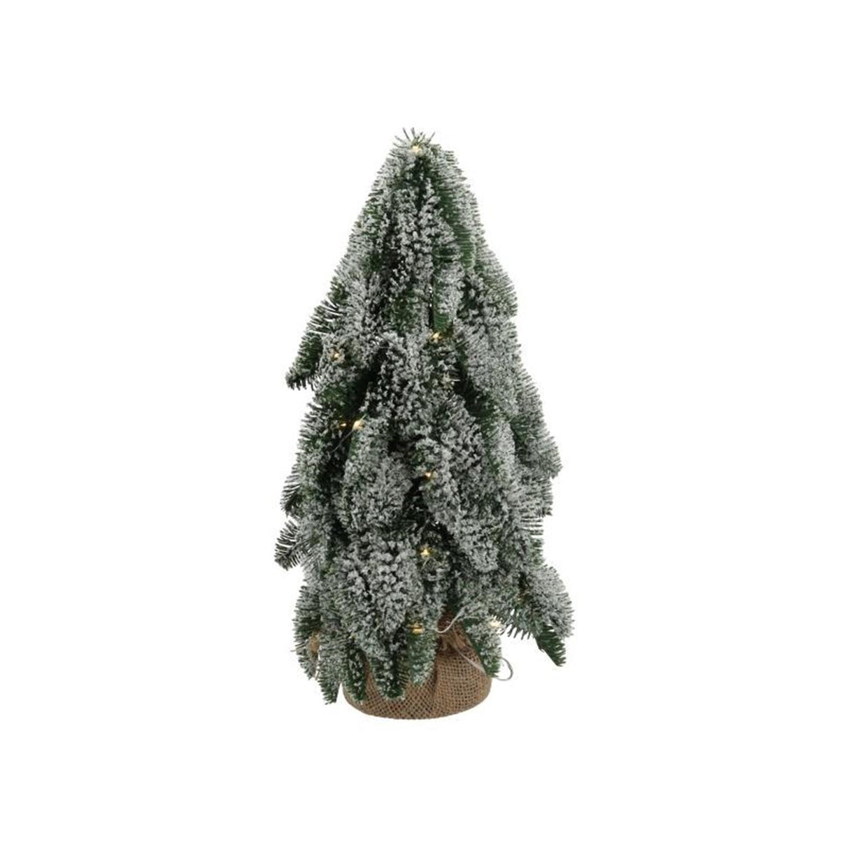 HBX Natural Living Sapin de Noël Nobilis Neige 25LED H33D20