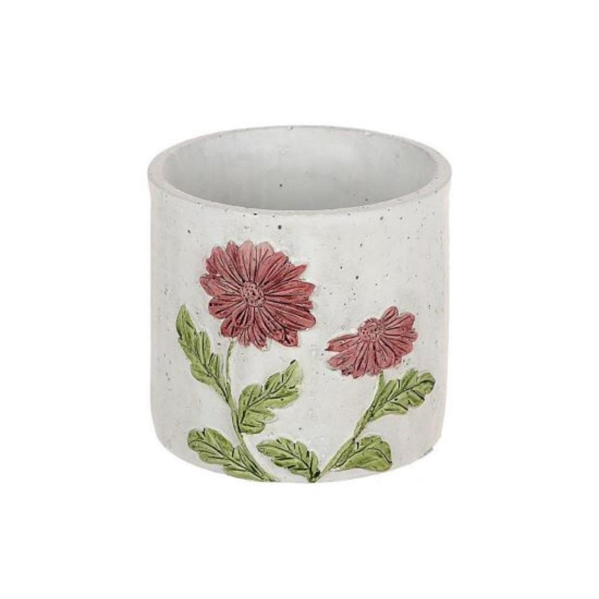 Pot de fleur HBx natural living gerbera rouge ø12,3xh11,3cm