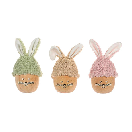 Hbx lapin oeuf vivant naturel ø6,5xh12cm