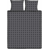 Housse de couette simple coton Ten cate 140x200 220 cm graphique anthracite