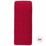 Vidaxl Strand Towels 4 st 400 g m² 60x135 cm tyg Bourgogne Red