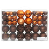 Vidaxl Christmas balls 100 st 3 4 6 cm brown