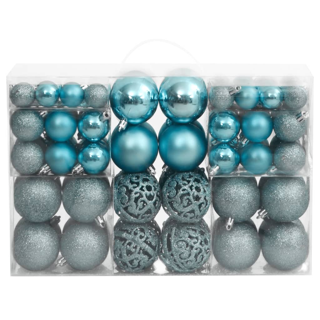 Vidaxl Christmas Balls 100 St 3 4 6 cm Turquoise