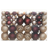 Vidaxl Christmas Balls 100 St 3 4 6 CM Champagne and Brown