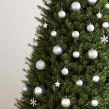 Vidaxl 111-Parties Set à balle de Noël en polystyrène en argent coloré