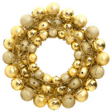 Vidaxl Couronne de Noël 45 cm en polystyrène or coloré