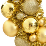 Vidaxl Couronne de Noël 45 cm en polystyrène or coloré